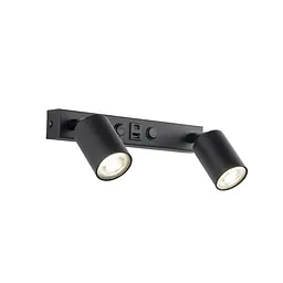 Бра, настінний світильник Tk Lighting 10277 Top GU10 2x10W IP20 Bk