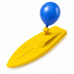 Іграшка «Повітряний човник», 22 см, 3D-друк