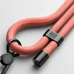 Універсальний ремінець-шнурок для смартфона, Rope, black rose, нейлоновий, міцний, регульований по довжині, з тримачем для чохлів з вирізом для зарядки, кросбоді, підходить для носіння на шиї та через плече, ArmorStandart (ARM86563)