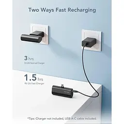 Портативний зарядний пристрій Charmast USB C 5000 мАг 20 Вт PD 18 Вт QC 3.0 швидка зарядка - мініатюра 7