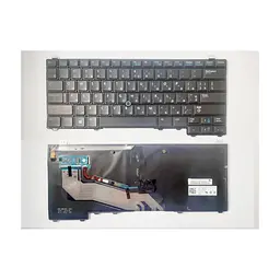 Клавіатура ноутбука Dell Latitude E5440 чорна з підсвіткою ТП UA (A43924)