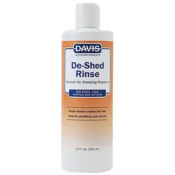 Ополіскувач Davis De-Shed Rinse ДЕВІС для полегшення линьки у собак і котів (концентрат) 355 мл (DSR12)