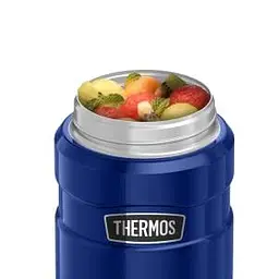 Термос харчовий Thermos Stainless King 710 ml Metallic Blue з ложкою - мініатюра 3