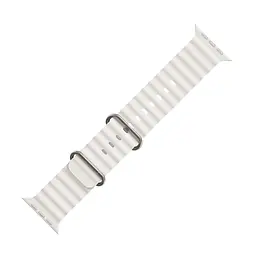 Ремінець силіконовий Hoco iWatch WA12 marine double buckle 38/ 40/ 41 mm білий - мініатюра 2