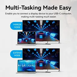 Кабель Vention USB Type C-HDMI V 2.0 2 м (CRIBH) - мініатюра 7