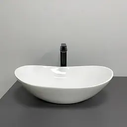 Умивальник VBI Turin S white накладний VBI-011515, Білий - мініатюра 3
