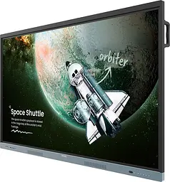 Інтерактивна панель BenQ 75` RE7504, IPS, UHD, 128Гб, колонки, кріплення, чорна - мініатюра 3