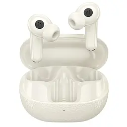 Бездротові вакуумні навушники Hoco EQ23 Plus Duke Ⅱ, TWS, ANC, ENC, BT5.4, headset, 40mAh, 400mAh, 6-7h, Milky White - мініатюра 2
