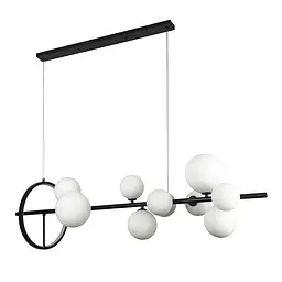 Люстра стельова LED Levistella 918LP267-10 BK+WH, 10xG9, чорний+білий, сучасний стиль