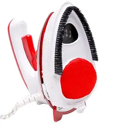Ручна парова дорожня праска відпарювач із щіткою 1000W Mini Steam Iron HT-558B червоний - мініатюра 2
