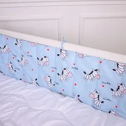 Суцільний борт в ліжечко MirSon Kids Time 20-0037 Cute blue zebra 30х180 см (2200009665547) - мініатюра 4