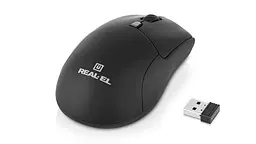 Миша бездротова REAL-EL RM-460W Чорний - мініатюра 3
