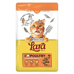 Сухий корм преміум-класу для котів Lara Adult with Chicken & Turkey ЛАРА ІНДИЧКА КУРКА 950 г