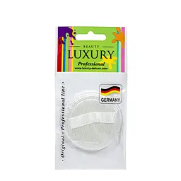 Спонж для макіяжу велюровий для нанесення пудри Beauty Luxury SP-03 Білий