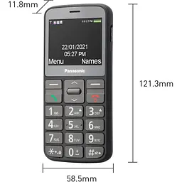 Мобільний телефон Panasonic KX-TU160 Black (KX-TU160EXB) - мініатюра 11