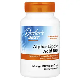Альфа-ліпоєва кислота Alpha-Lipoic Acid 150 mg 120 Veggie Caps Doctor's Best vit0006591