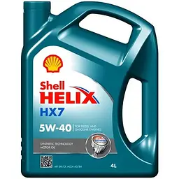 Моторна олива Shell Helix HX7 5W40 4л (2123)
