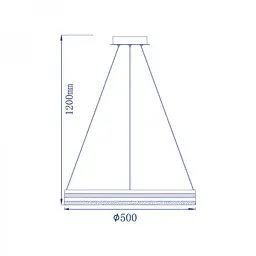 Свiтильник свiтлодiодний Feron AL6610 золотий 50W (40284) - мініатюра 3