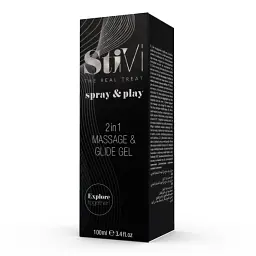 Лубрикант Hot та масажний гель StiVi sprayplay 2 in 1 100 мл - мініатюра 3