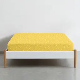 Простирадло на резинці Cosas Yellow Starfall 90х200х20 см (StarfallYellow_90x200x20) - мініатюра 2
