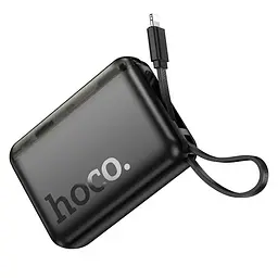 Портативна батарея Powerbank Hoco J139 Hero 22.5W+PD20W Cable Lightning 10000mAh Black - мініатюра 3
