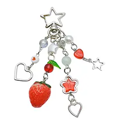 Брелок Милий З полуничкою Cute With strawberries 6 см