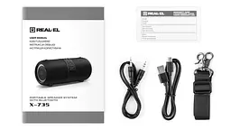 Портативна акустика REAL-EL X-735 Black [82786] - мініатюра 10