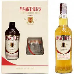 Набір шотландського Віскі MacArthurs, 40%, 0,7 л + 1 склянка - мініатюра 2