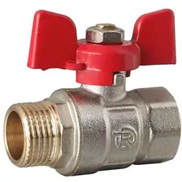 Кран кульовий Reiger 3/4" ЗВ метелик