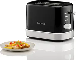 Тостер 850Вт, підігрів, розморожування, пластик, чорний Gorenje kuh0014918 - мініатюра 5