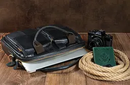Чоловіча шкіряна сумка Vintage 36х26х6,5 см sum0012563 - мініатюра 3