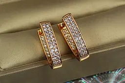 Сережки Xuping Jewelry подарунок долі 2 см золотисті