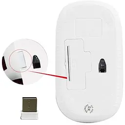 Миша MeeTion Wireless Mouse 2.4G MT-R547 біла бездротова - мініатюра 2
