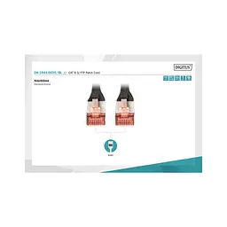 Патч-корд Digitus 0.25м, CAT 6 S-FTP, AWG 27/7, LSZH, Black (DK-1644-0025/BL) - мініатюра 5