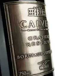 Вино Calvet Grande Reserve Metal Bordeaux Superieur AOC червоне сухе 0.75 л - мініатюра 3