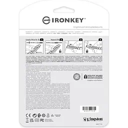 Флеш-накопичувач Kingston USB3.2 32GB IronKey Keypad 200 Type-A Blue (IKKP200/32GB) - мініатюра 6
