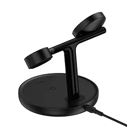 Бездротове зарядне Baseus Swan 3-в-1 Wireless Magnetic Charging Bracket 20w - мініатюра 3