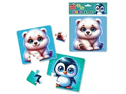 М'які пазли Ведмедик і пінгвіня, Vladi Toys