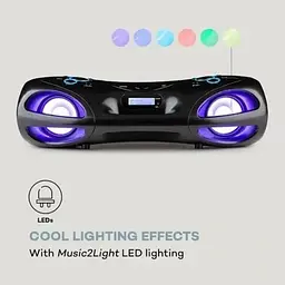 Музичний бумбокс Auna Spacewoofer DAB Boombox CD (10036341) - мініатюра 2