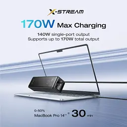 Зовнішній акумулятор EcoFlow RAPID Power Bank 25000mAh Silver [EF-RAPID25K140W-S-EU] [139815] - мініатюра 9