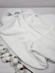 Дитячий рушничок-куточок 80х80 a.l.babybox Морські мешканці Білий - мініатюра 3