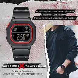 Годинник чоловічий водостійкий North Edge X1 5BAR - мініатюра 7