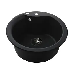 Гранітна мийка Globus Lux Orta графiт 485мм А0001, Графит - мініатюра 3
