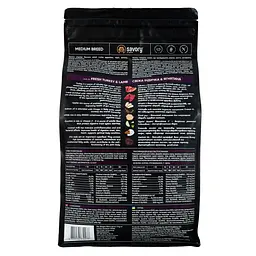 Смачний Medium Breed багатий на Fresh Turkey & Lamb 3 кг Сухий корм для собак середніх порід (індейка і ягненок) - мініатюра 4