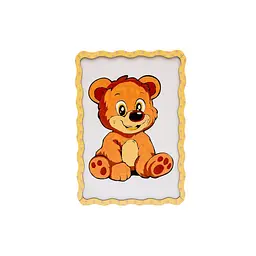 Картина по номерах "Ведмедик" PuzzleOK Puz-22942 формат А4 пензлик, фарби, кріплення для стіни - мініатюра 3