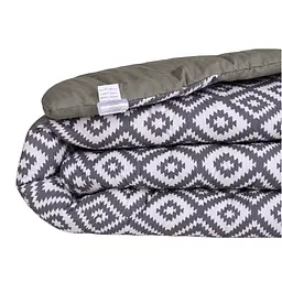 Ковдра MirSon Сolor Fun Line Silver Geo Zebra EcoSilk полуторна євро 155 х 215 см (2200014312856) - мініатюра 2