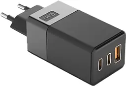 Зарядний пристрій 3 порти Profit U65 GaN 65 W USB + 2Type-C