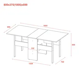 Стіловий стіл Doros Торонто Сосна Натті 180х89х80 (41516124) - мініатюра 4