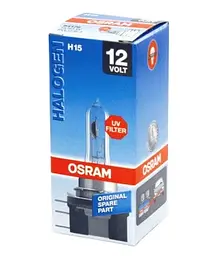 Галогенова лампа OSRAM H15 64176 55/15W 12V PGJ23T-1 10X1 - мініатюра 2