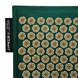 Килимок акупунктурний 4FIZJO Eco Mat Аплікатор Кузнєцова з подушкою 130 x 50 см Navy Green/Gold 4FJ0290 (P-5907739313614) - мініатюра 3